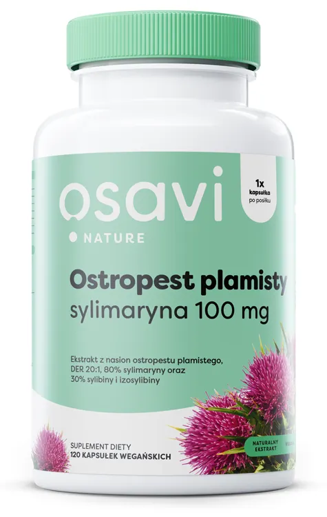 Osavi - Ostropest Plamisty, Sylimaryna, 100mg, 120 kapsułek