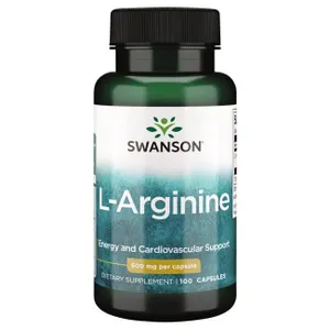 Swanson - L-Arginina, 500mg, 100 kapsułek