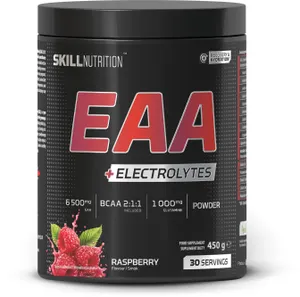 Skill Nutrition - Aminokwasy EAA + Elektrolity, Malina, 450g