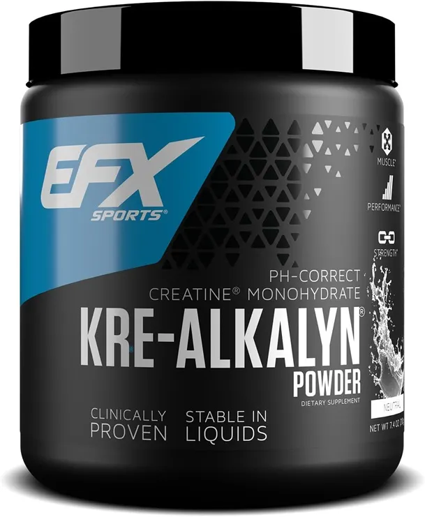 EFX Sports - Kreatyna, Kre-Alkalyn, Bezsmakowa, Proszek 210g