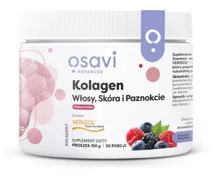 Osavi - Kolagen Włosy, Skóra i Paznokcie, Owoce Leśne, Proszek, 150g