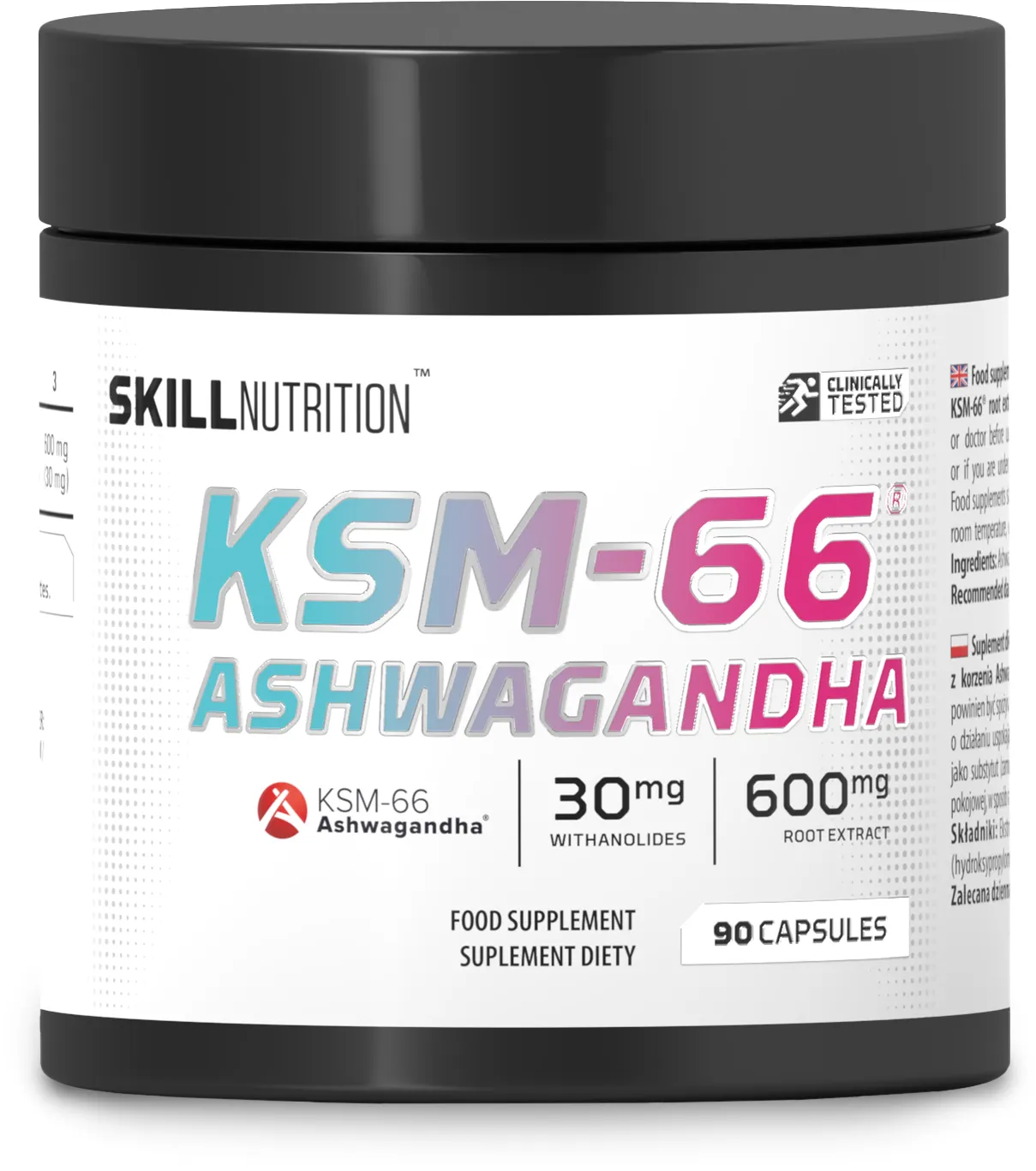 Skill Nutrition - KSM-66 Ashwagandha, 90 vkaps