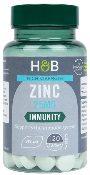 Holland & Barrett - Cynk, 25mg, 120 tabletek