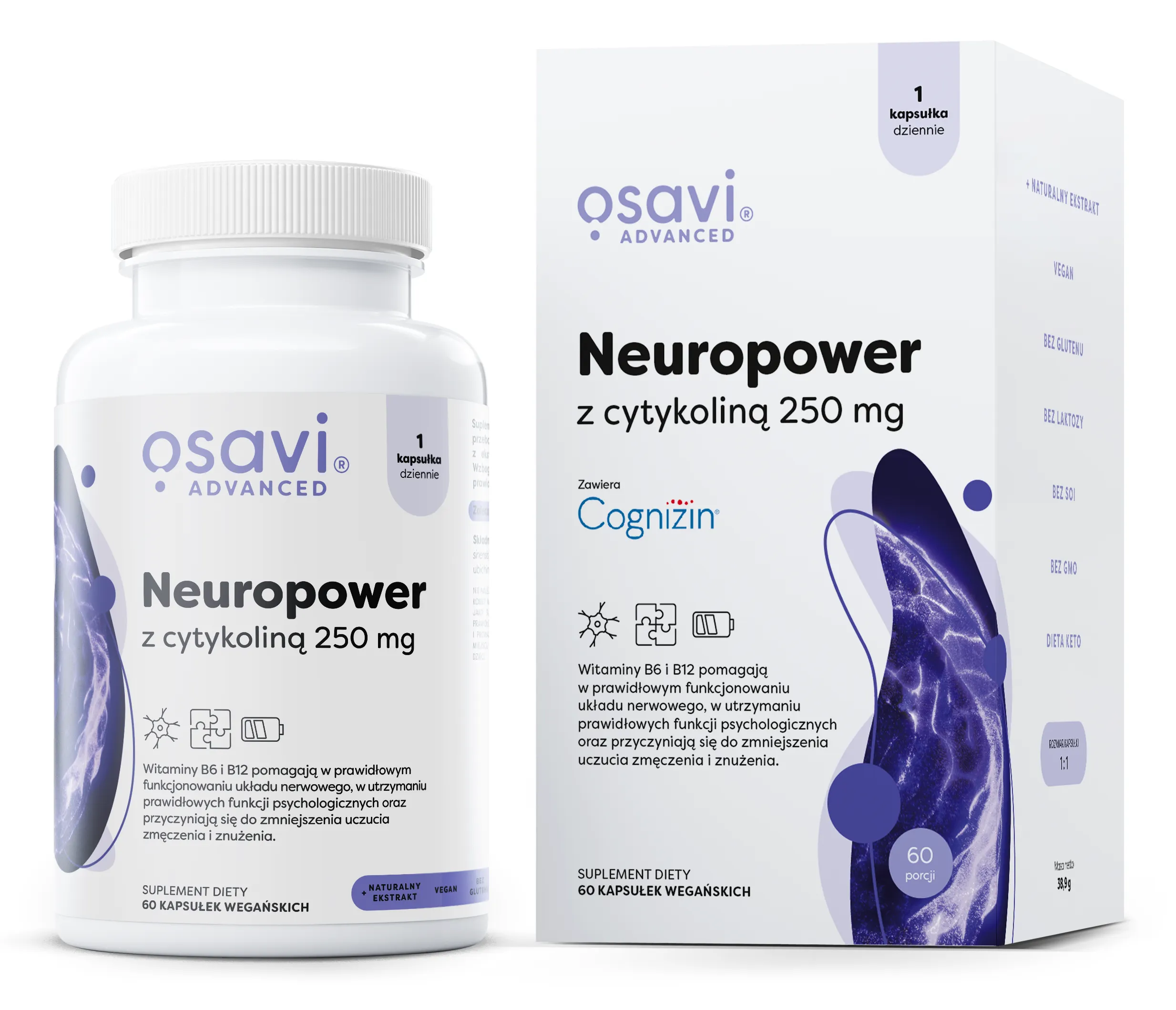Osavi - Neuropower z Cytykoliną, 250mg, 60 vkaps