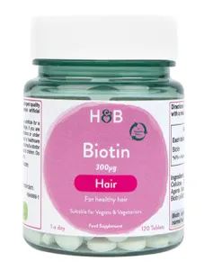 Holland & Barrett - Biotyna, 300 µg, 120 tabletek