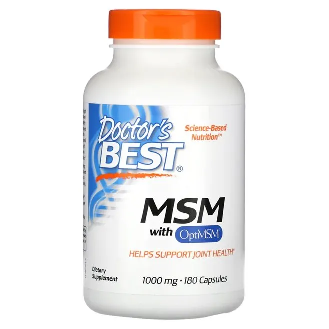 Doctor's Best - MSM z OptiMSM, 1000mg, 180 kapsułek