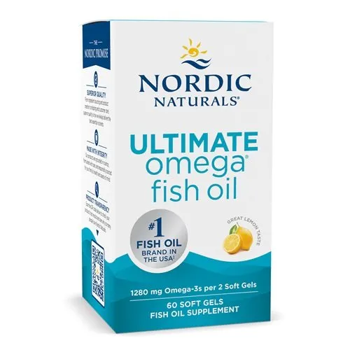 Nordic Naturals - Ultimate Omega, 1280mg, Cytryna, 60 kapsułek miękkich
