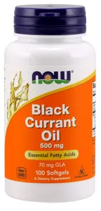 NOW Foods - Olej z Czarnej Porzeczki, 500mg, 100 kapsułek miękkich