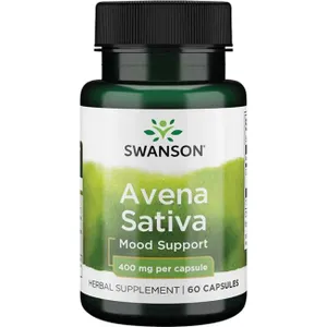 Swanson - Avena Sativa (Owies Prawdziwy), 400mg, 60 kapsułek