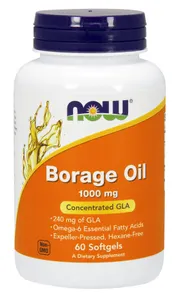 NOW Foods - Olej z Ogórecznika, Borage Oil, 1000mg, 60 kapsułek miękkich