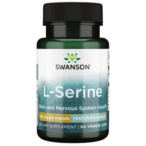 Swanson - AjiPure L-Seryna, 500mg, 60 vkaps