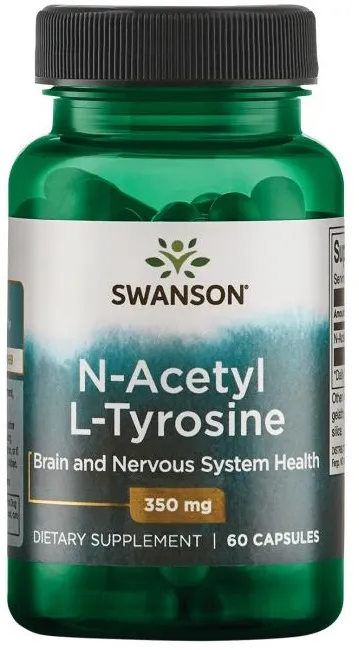 Swanson - N-Acetyl L-Tyrozyna, 350 mg, 60 kapsułek