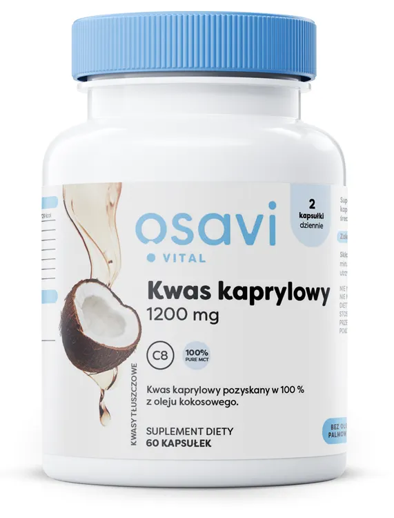 Osavi - Kwas Kaprylowy, 1200mg, 60 kapsułek miękkich