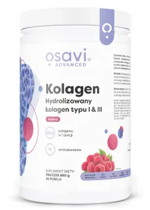 Osavi - Kolagen Hydrolizowany Typu I & III, Malina, 660g