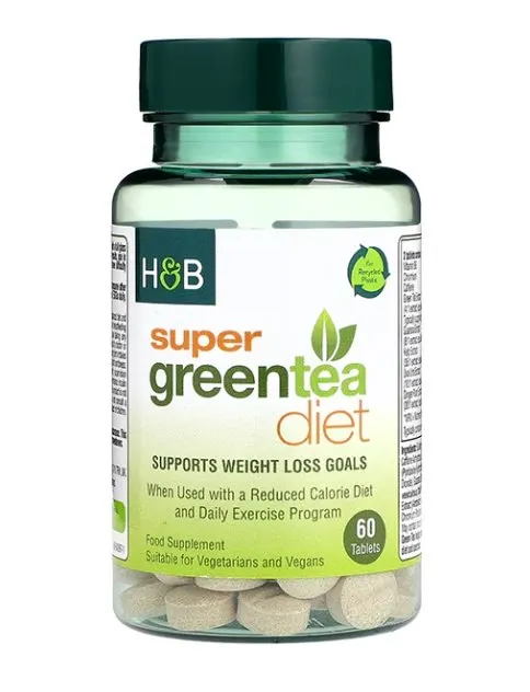 Holland & Barrett - Super Green Tea Diet, 60 Tabletek