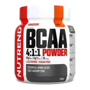 Nutrend - Aminokwasy, BCAA 4:1:1 Powder, Pomarańcza, Proszek 300g