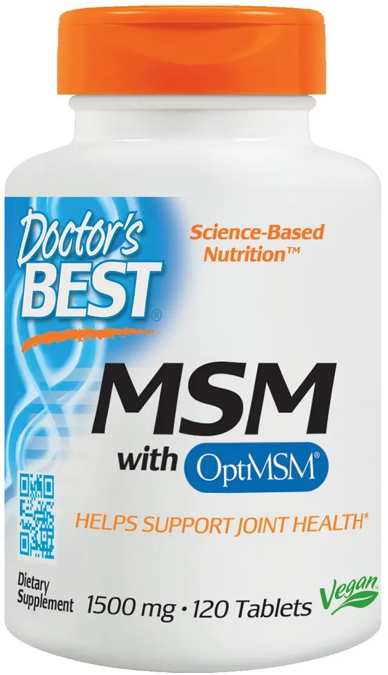 Doctor's Best - MSM, 1500mg, 120 tabletek