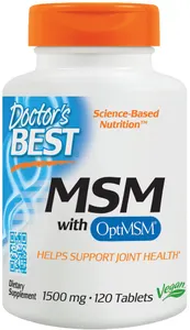 Doctor's Best - MSM, 1500mg, 120 tabletek