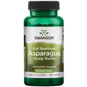 Swanson - Full Spectrum Asparagus Young Shoots, 400mg, 60 Kapsułki