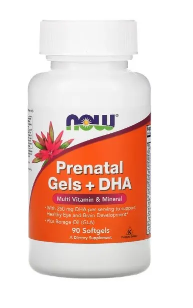 NOW Foods - Prenatal Gels + DHA, 90 kapsułek miękkich
