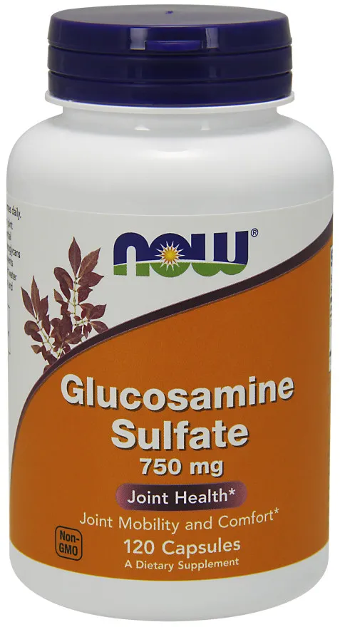 NOW Foods - Glucosamine Sulfate, Siarczan Glukozaminy, 750 mg, 120 kapsułek