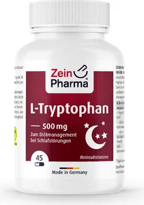 Zein Pharma - L-Tryptofan, 500mg, 45 kapsułek