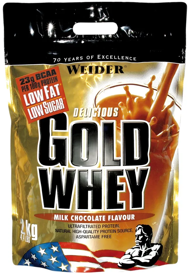 Weider - Odżywka Białkowa, Gold Whey, Czekolada Mleczna, Proszek, 2000g