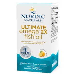 Nordic Naturals - Ultimate Omega 2X, 2150mg, Cytryna, 120 kapsułek miękkich