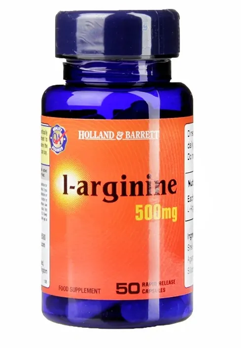 L-Arginine, 500mg - 50 caps