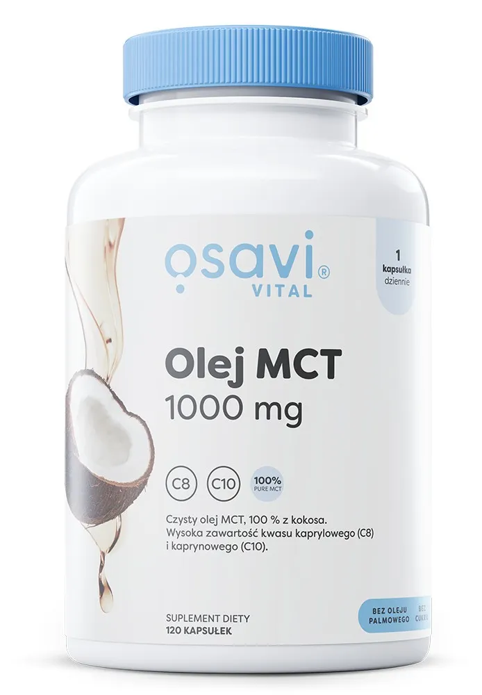 Osavi - Olej MCT, 1000mg, 120 kapsułek miękkich