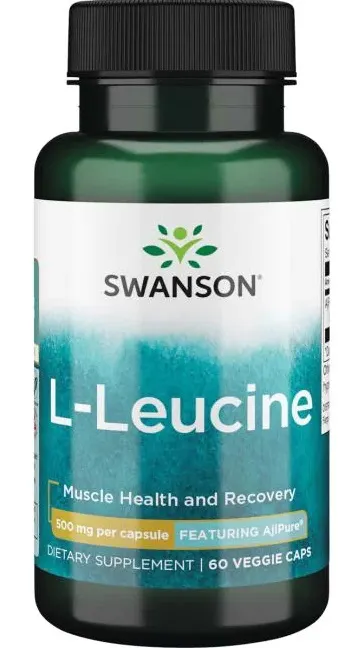 Swanson - L-Leucyna, 500mg, 60 vkaps