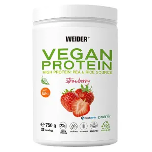 Weider - Odżywka Białkowa Vegan Protein, Smak Truskawkowy, Proszek 750g