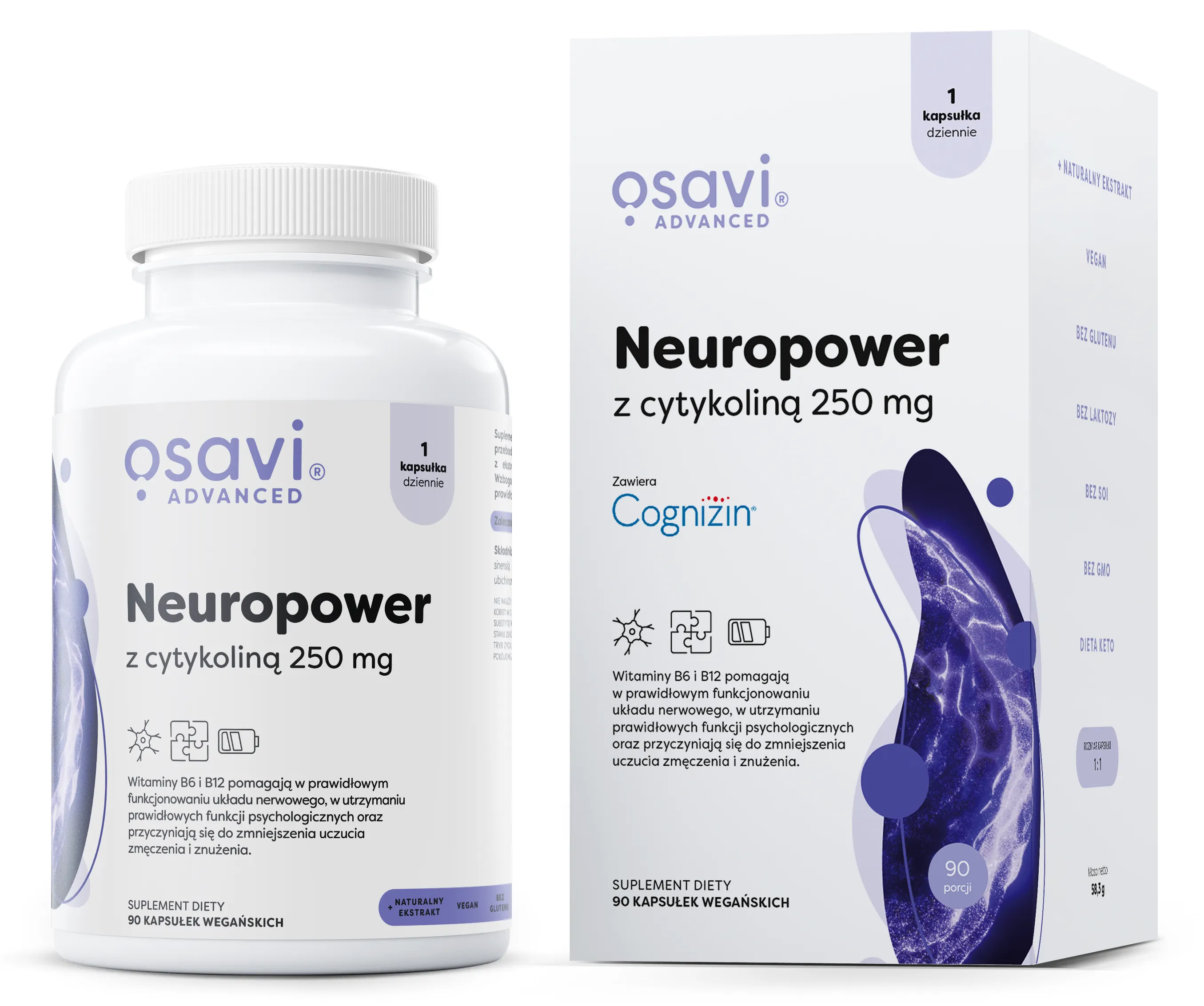 Osavi - Neuropower z Cytykoliną, 250mg, 90 vkaps