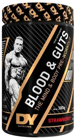 Dorian Yates - Blood and Guts, Strawberry, Proszek, 380g