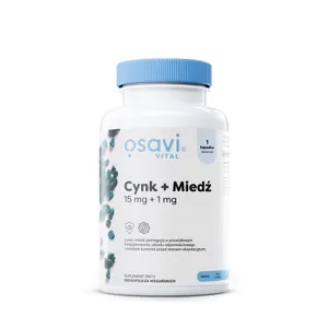 Osavi - Cynk + Miedź, 15mg + 1mg, 120 vkaps