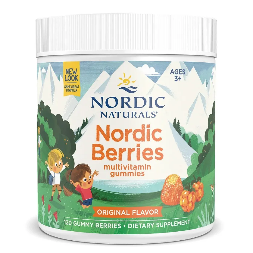 Nordic Naturals - Nordic Berries, Multiwitamina dla Dzieci i Dorosłych, Original, 120 żelek