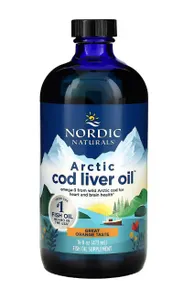 Nordic Naturals - Olej z Wątroby Dorsza Arktycznego, 1060mg, Smak Cytrynowy, 473 ml