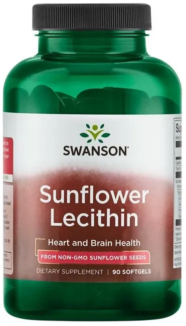 Swanson -  Sunflower Lecithin, 90 kapsułek miękkich