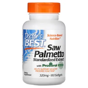 Doctor's Best - Saw Palmetto (Palma Sabałowa), 320mg, 180 kapsułek miękkich