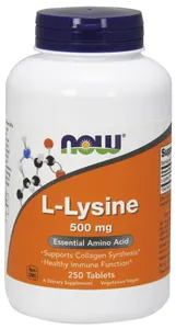 NOW Foods - L-Lizyna, 1000mg, 250 tabletek