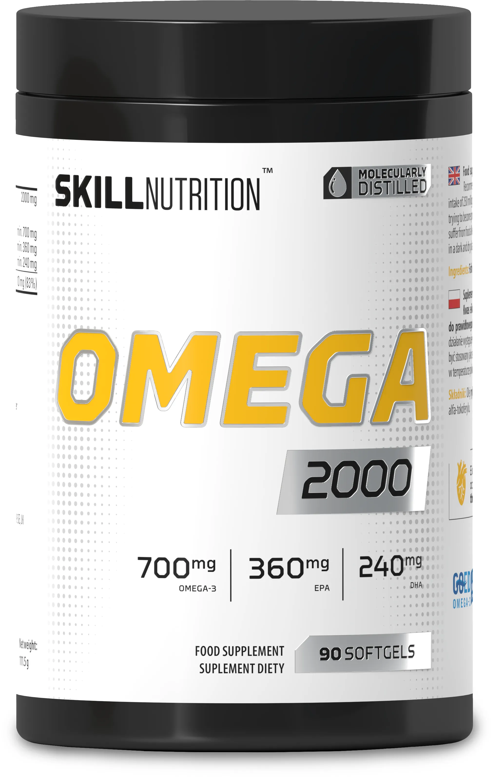 Skill Nutrition - Omega 2000, 90 kapsułek miękkich