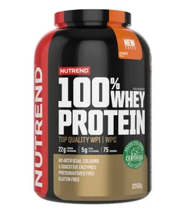 Nutrend - Odżywka Białkowa 100% Whey Protein, Pomarańczowy, Proszek 2250g