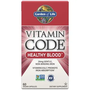 Garden of Life - Vitamin Code, Zdrowa Krew, 60 vkaps
