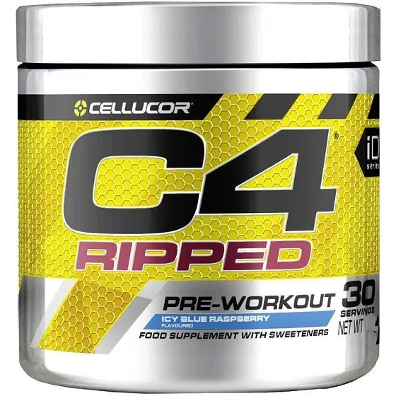 Cellucor - C4 Ripped, Icy Blue Raspberry, Proszek, 189g