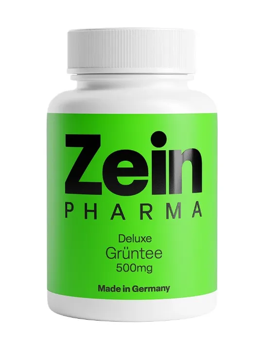 Zein Pharma - Zielona Herbata, Green Tea Deluxe, 500mg, 60 kapsułek