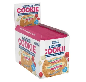 Applied Nutrition - Ciastko, Critical Cookie, White Chocolate & Raspberry, 12 x 73g