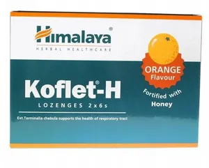 Himalaya - Koflet-H, Pomarańcza, 12 tabletek do ssania
