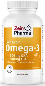 Zein Pharma - Omega 3 Gold, Brain Edition, 120 kapsułek miękkich