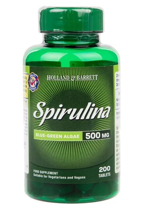 Holland & Barrett - Spirulina, 500mg, 200 tabletek
