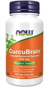 NOW Foods - CurcuBrain, 400mg, 50 vkaps
